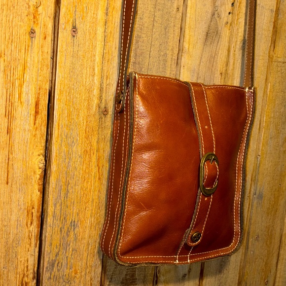 Patricia Nash Brown Leather Satchel - Picture 2 of 7